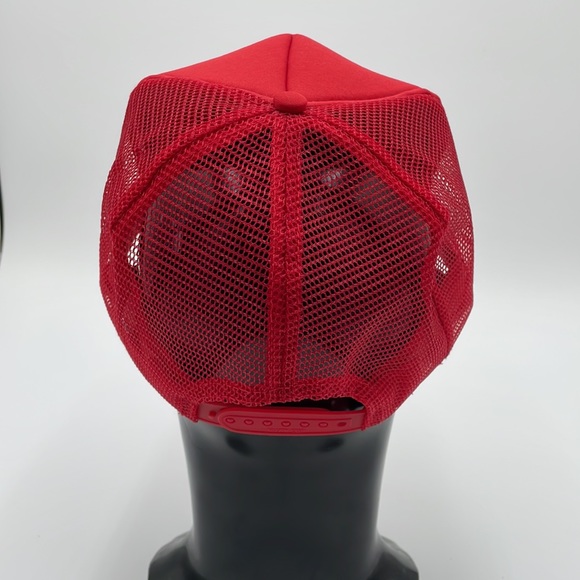 Vintage Funny Paramedic Novelty Red Trucker Snapback Hat - Picture 8 of 14